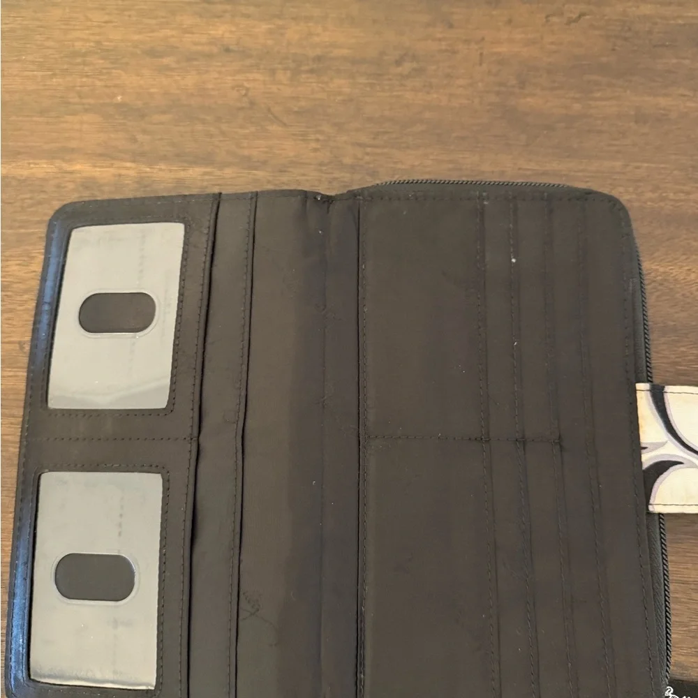 Vera Bradley Turn Lock Wallet Clutch "Night & Day" Retired Patterns - Picture 7 of 7